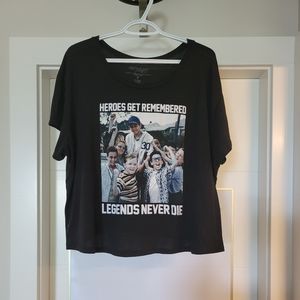 Women's Torrid Sandlot plus sized Cropped Tee | size 3XL